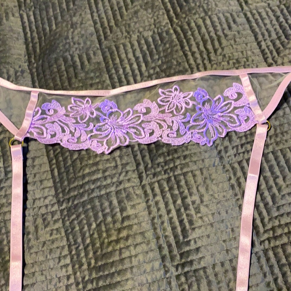 Lavender Garter Belt.